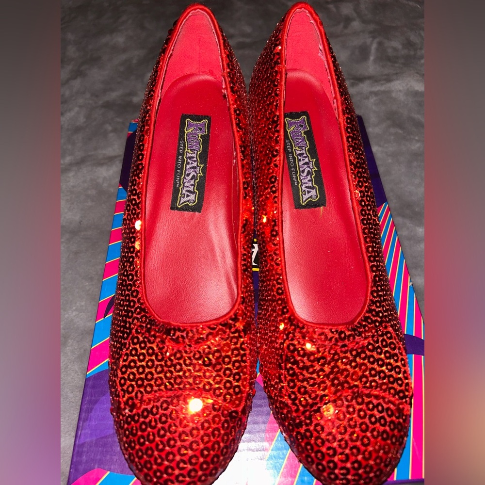 Funtasma Red Sequin Shoes